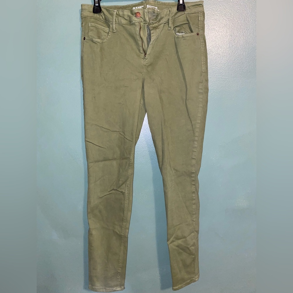 green old navy rockstar jeans